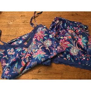 Lauren by Ralph Lauren Satin Pajama Set